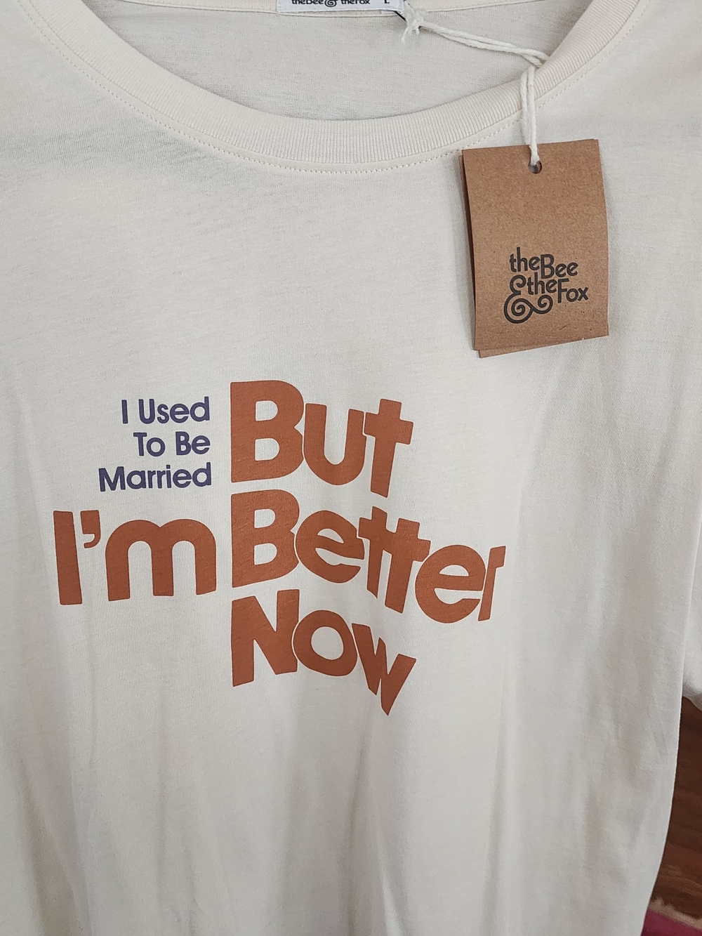 Cream Graphic Tee - "But I'm Better Now"